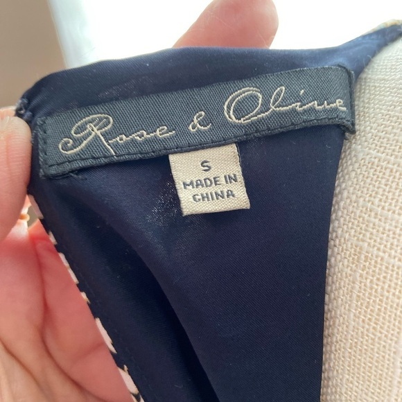 Rose & Olive Sleeveless Dress Small - Picture 9 of 9